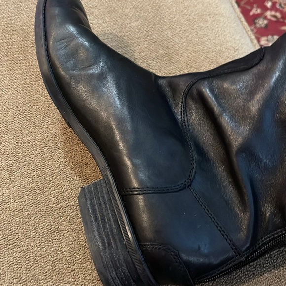 Sam Edelman Size 9.5 Penny Riding Boot Tall Black Leather Back Zipper (TD) - Picture 7 of 10